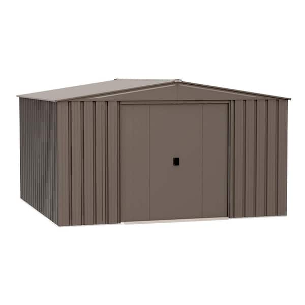 10 x 10 x 6.3 ft Oswego Tea Steel Shed (100 Sq. Ft. )
