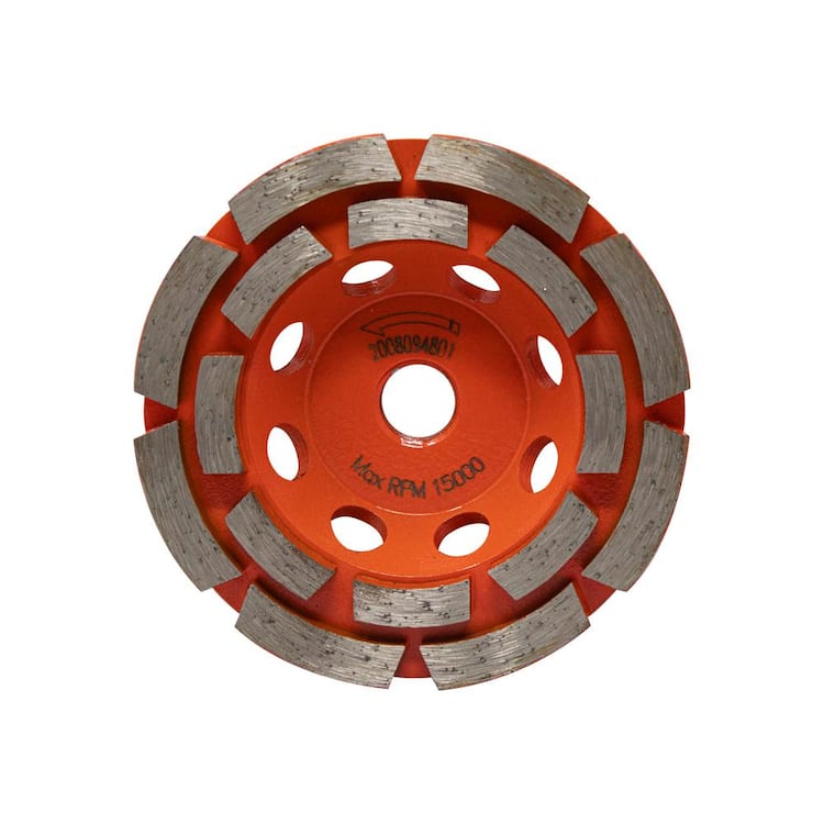 RIDGID 4 in. Diamond Double Row Cup Wheel