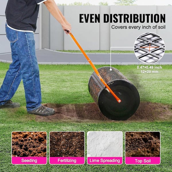 ATENGNES 24 in. Height Adjustable Mulch Peat Moss Compost