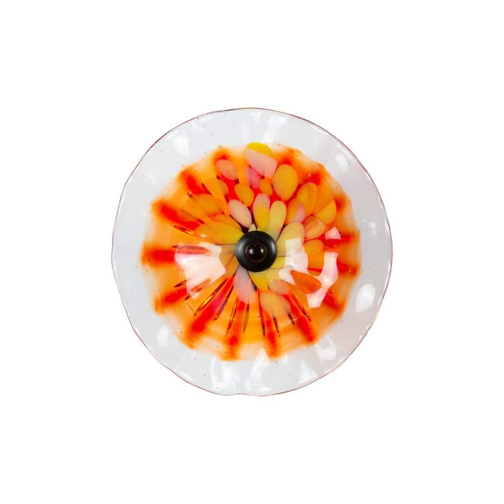 Dale Tiffany 8 in. Diameter Milagra Flower Hand Blown Art Glass Wall