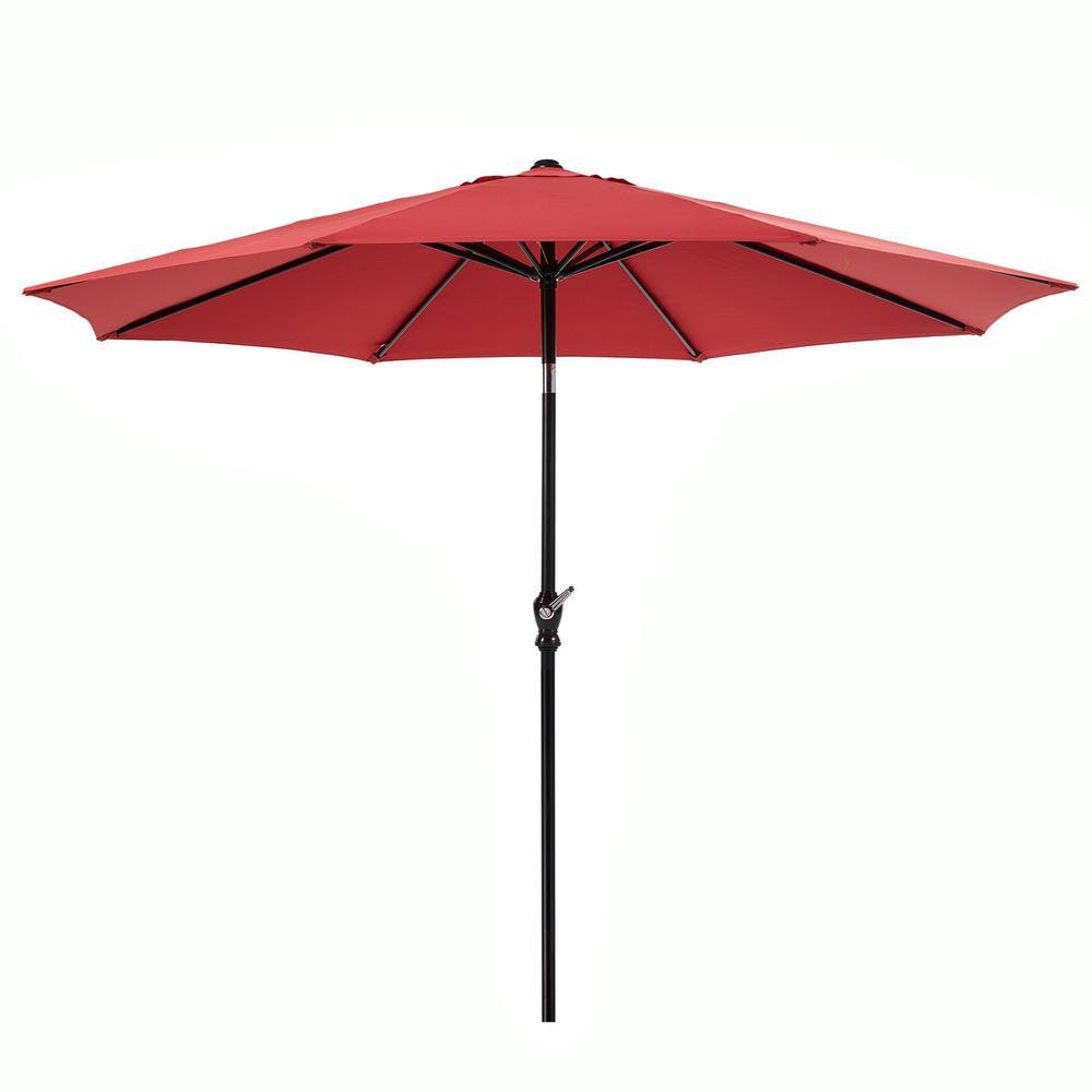 9 ft. Outdoor Patio Market Umbrella, Waterproof Sun Shade with 8 Ribs Umbre