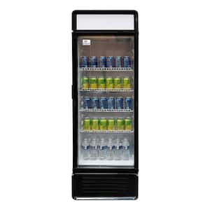 22 in. 9 cu. ft. Glass Door Merchandiser Refrigerator in Black