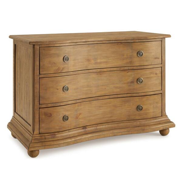 RST Brands Ava Curved 3-drawer Brown Chest of Drawers