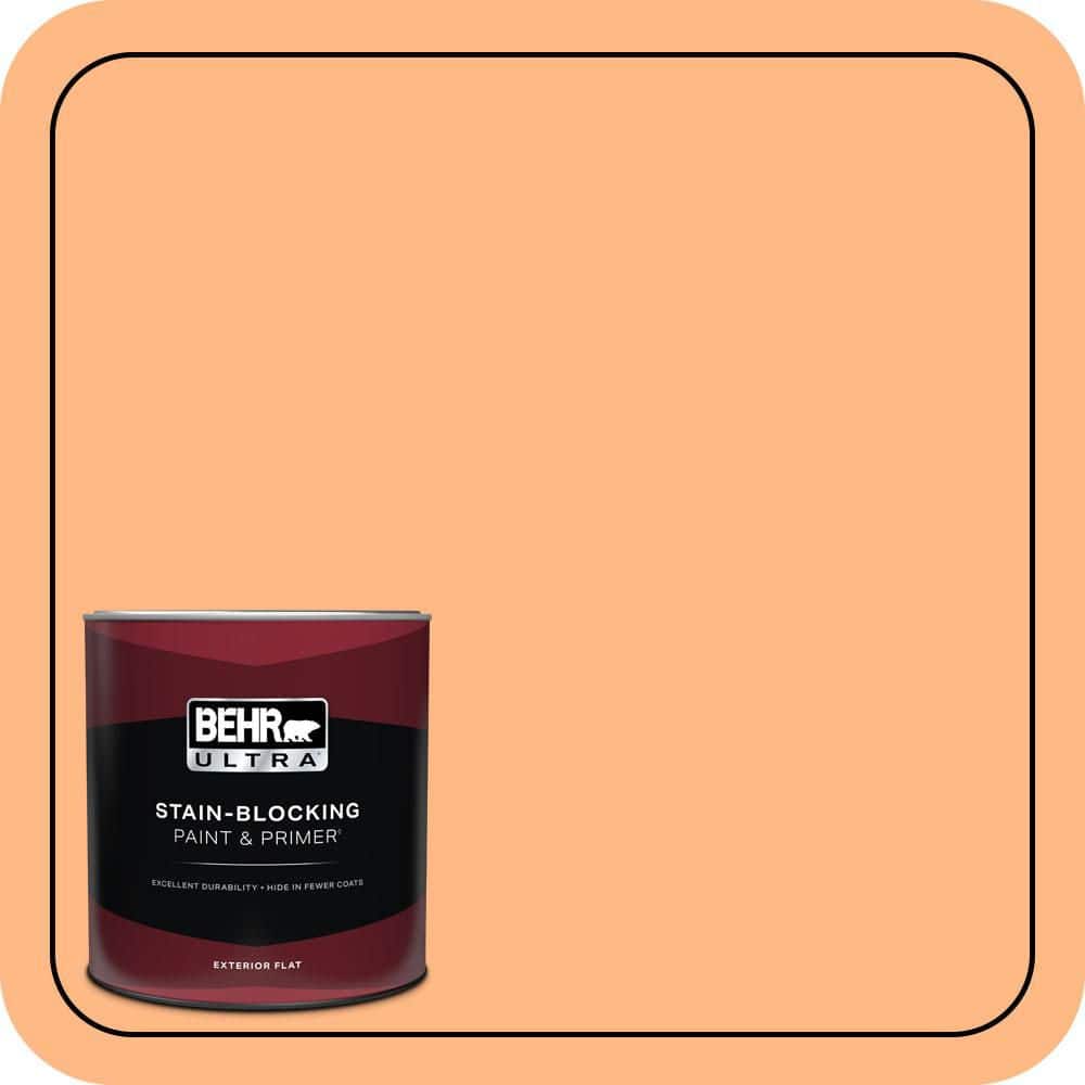 1 qt. #250B-4 Coral Gold Flat Exterior Paint & Primer price history on PriceWatchPro