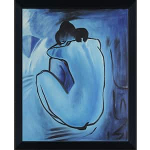 Blue Nude by Pablo Picasso Studio Black Wood Framed People Oil Painting Art Print 9.5 in. x 11.5 in.