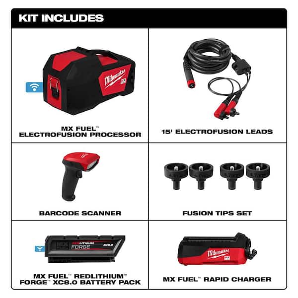 MX FUEL Lithium-Ion Cordless Electrofusion Processor