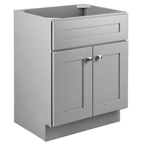 Brookings 24 in. W x 18.74 in. D x 31.5 in. H Bath Vanity Cabinet without Top in Gray