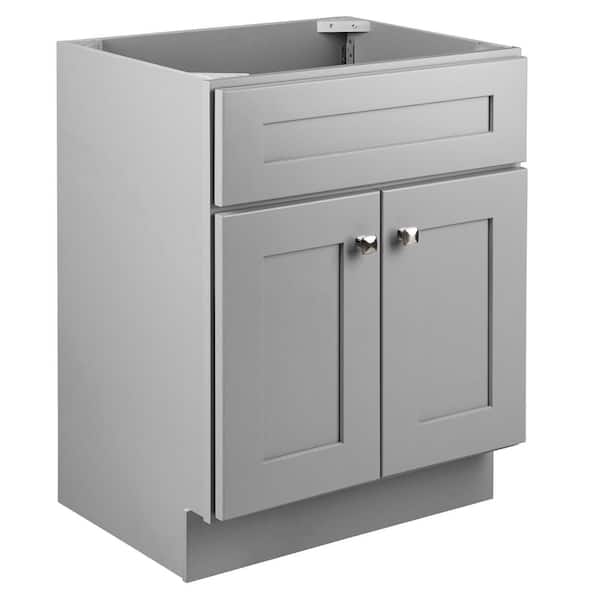 Design House Brookings 24 in W x 18.74 in D x 31.5 in H Bath Vanity Cabinet without Top in Gray