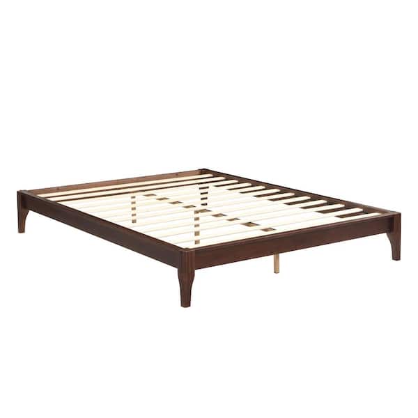 Harper & Bright Designs Chocolate(Brown) Solid Dry Bamboo Wood