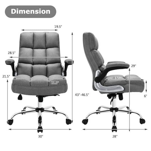 Gymax Swivel Drafting Chair Tall Office Chair with Adjustable Backrest Foot  Ring GYM09086 - The Home Depot