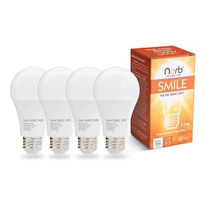 NorbSMILE 11-Watt Equivalence A19 Sun-Spectrum 5000K Smile LED Bulb(4-Pack)