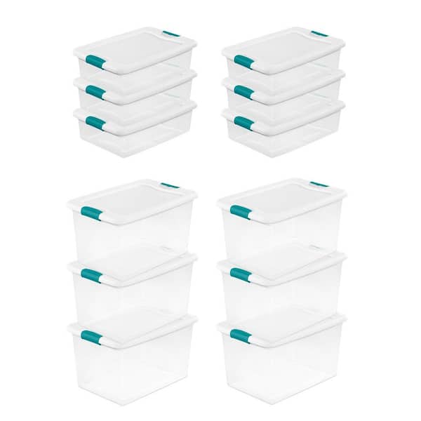 Sterilite 64 Quart Clear Multipurpose Plastic Storage