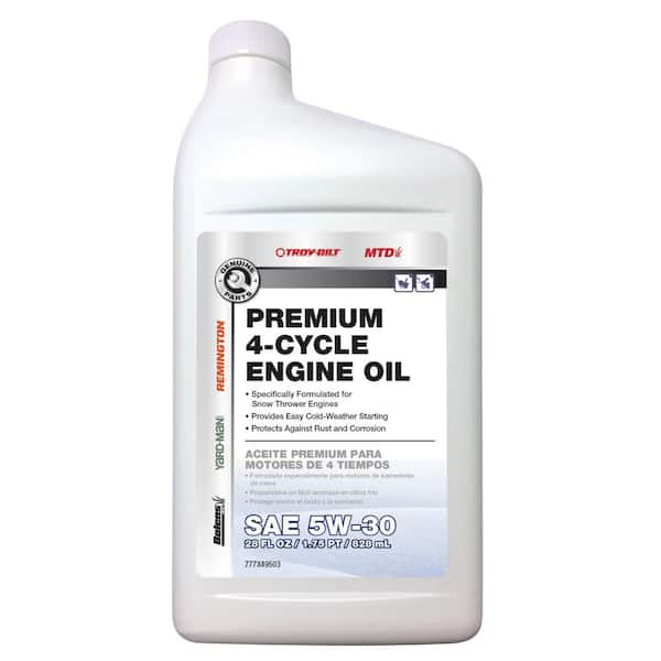 MTD Genuine Factory Parts 28 oz. SAE 5W-30 Premium 4-Cycle Engine Oil Specifically Formulated for Snow Blower Engines