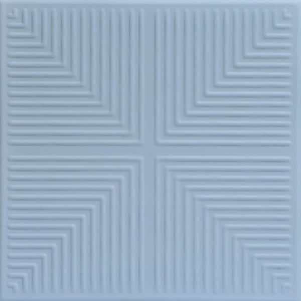 A La Maison Ceilings Pyramid Illusion Breath of Fresh Air 1.6 ft. x 1.6 ft. Decorative Foam Glue Up Ceiling Tile (21.6 sq. ft./Case)