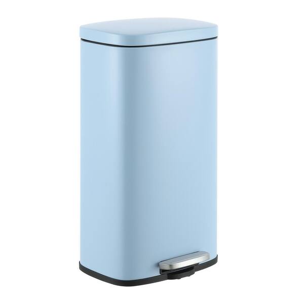 happimess Curtis 8-Gal. Step-Open Trash Can, Tide Pool Blue