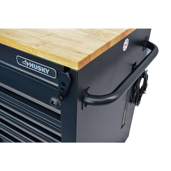 Husky 52 in. W x 25 in. D Heavy Duty 9-Drawer Mobile Workbench