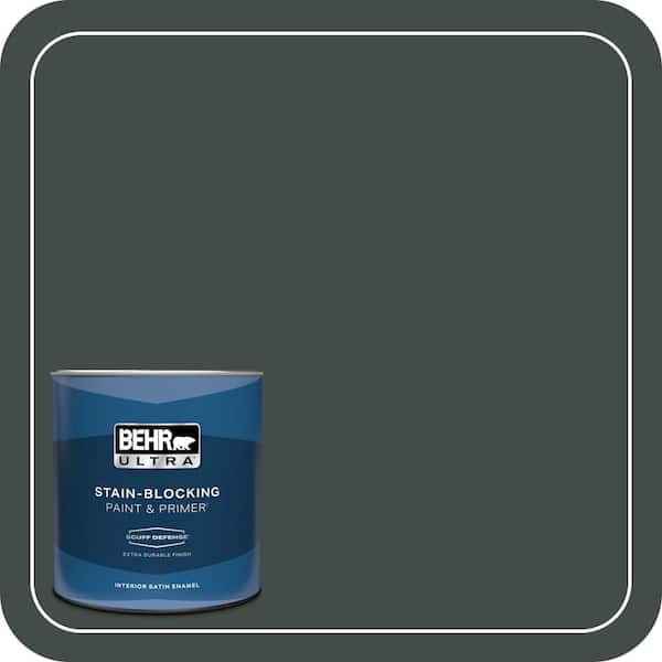 BEHR ULTRA 1 qt. Home Decorators Collection #HDC-CL-21 Sporting Green Extra Durable Satin Enamel Interior Paint & Primer