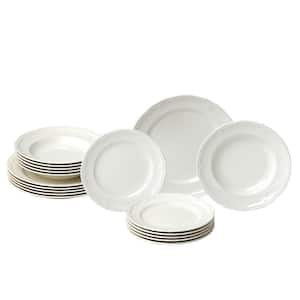 Manoir 18-Piece Porcelain Dinnerware Set