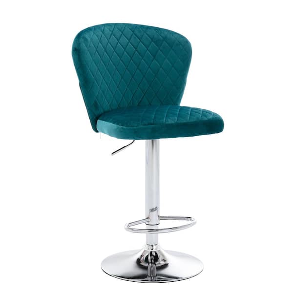 teal bar stools set of 2