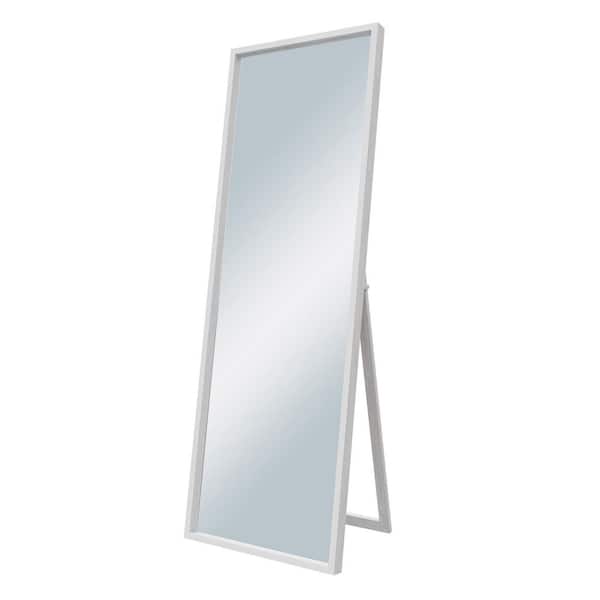 Dovelina 16 in. W x 59 in. H Classic Wood Framed White Full-Length Floor Mirror Standing Mirror