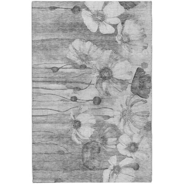 Dream Shag Premium Machine Washable Abstract ADS712 Gray 10 ft. x 14 ft. Area Rug