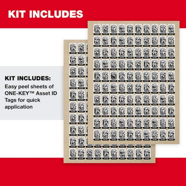 Small Plastic ONE-KEY Asset ID Tags