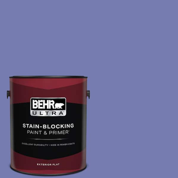 BEHR ULTRA 1 gal. #620B-6 Magic Moment Flat Exterior Paint & Primer