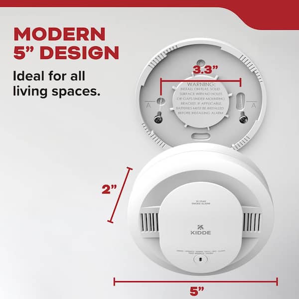 Kidde 10-Year Battery Powered Smoke Detector with Photoelectric Sensor,  20SD10 21031466