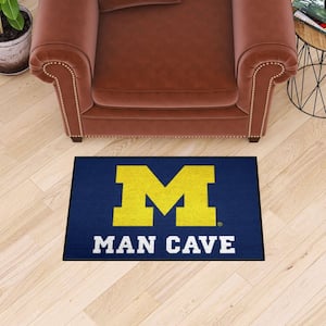 University of Michigan Blue Man Cave 2 ft. x 3 ft. Area Rug