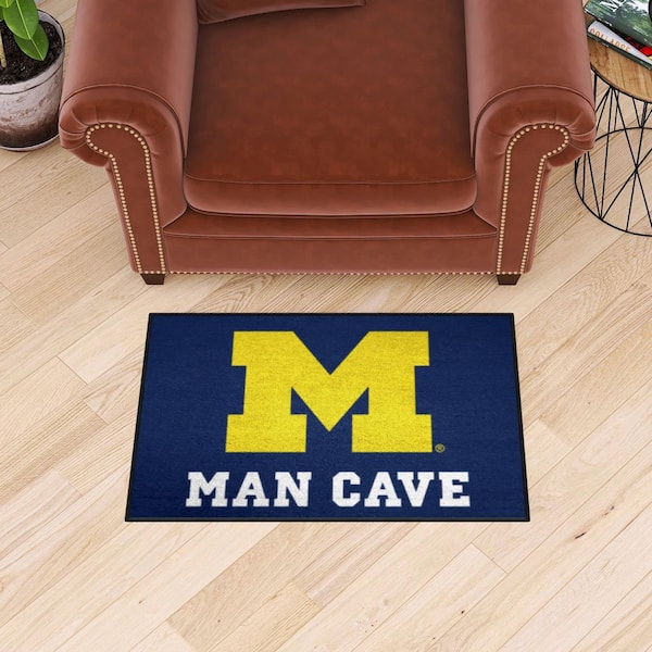 University of Michigan Blue Man Cave 2 ft. x 3 ft. Area Rug