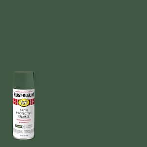 12 oz. Protective Enamel Satin Spruce Green Spray Paint (6-Pack)