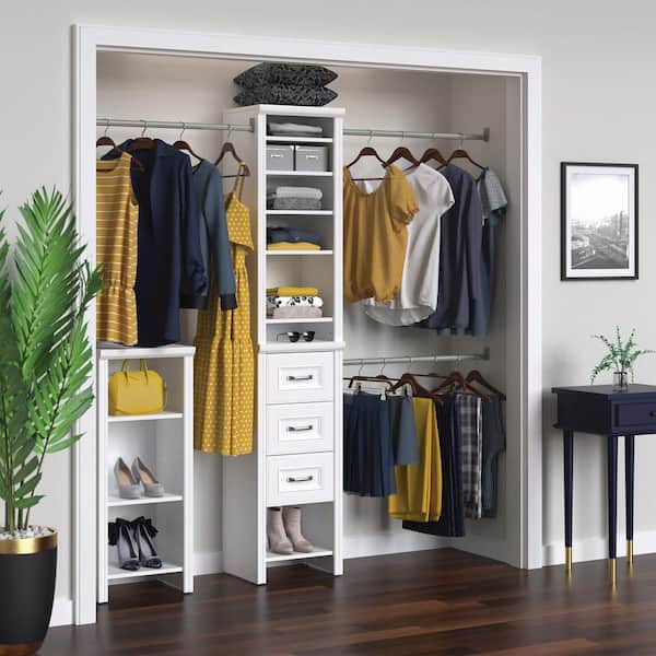 ClosetMaid Impressions 48.97-112.97 in. W White Adjustable 2