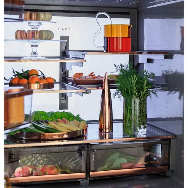 Cafe 27.8 cu. ft. Smart 4- Door French Door Refrigerator with