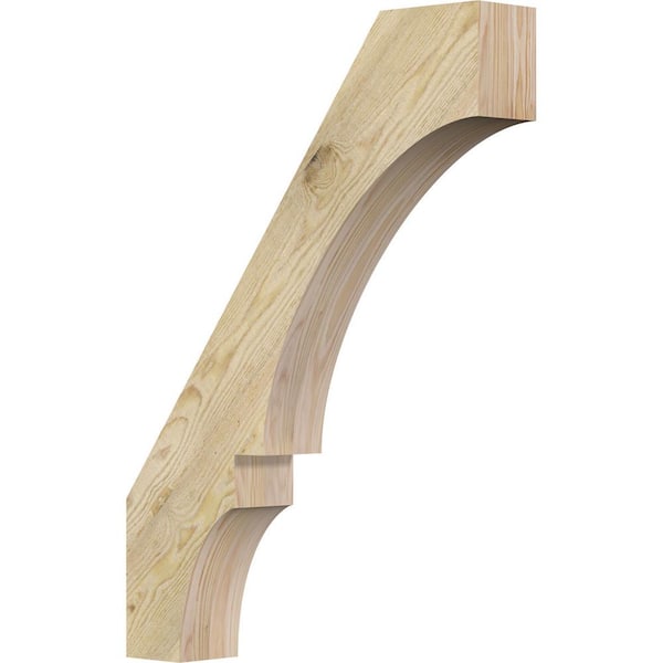 Ekena Millwork 4"W x 22"D x 30"H Balboa Rough Sawn Knee Brace, Douglas Fir
