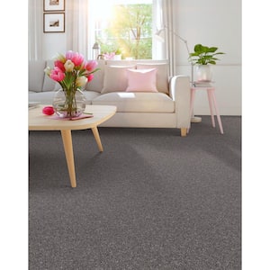 River Rocks I - Rod Iron - Gray 42.1 oz. SD Polyester Texture Installed Carpet
