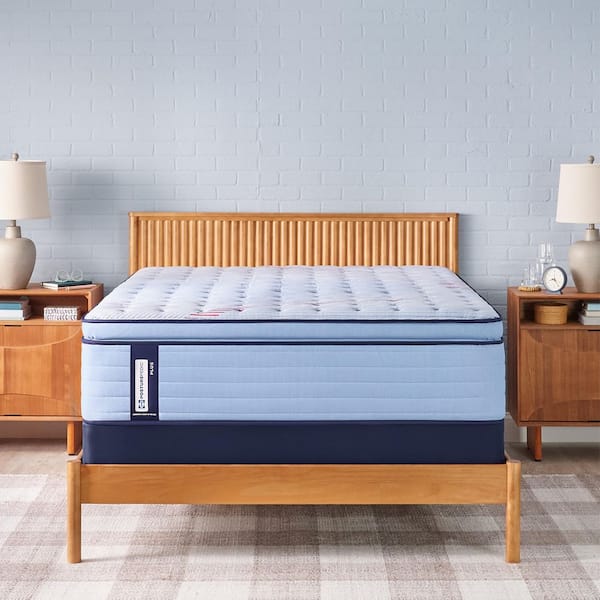 Posturepedic Plus Equus 15 in. California King Medium Innerspring Mattress Set with 9 in. Foundation