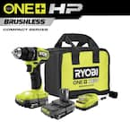 ONE+ HP 18V Brushless Cordless Compact 1/2 in. Drill/Driver Kit with (2) 1.5 Ah Batteries, Charger and Bag