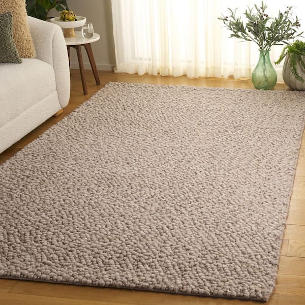 Natura 3 ft. x 5 ft. Taupe Modern Solid Area Rug