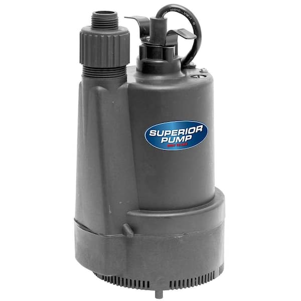 Superior Pump 1/3 HP Submersible Thermoplastic Utility Pump
