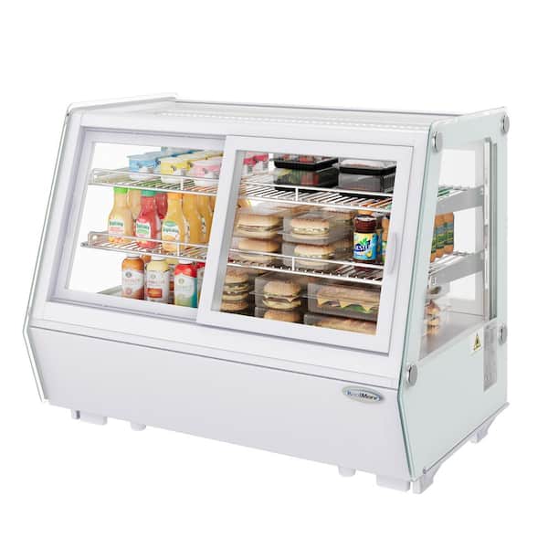 Koolmore 35 in. Self-Service Countertop Display Refrigerator, 12 cu. ft. in White