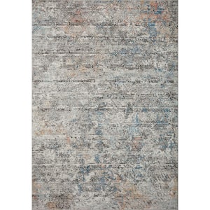 Bianca Grey/Multi 2 ft.8 in. x 7 ft.6 in. Contemporary Runner Rug