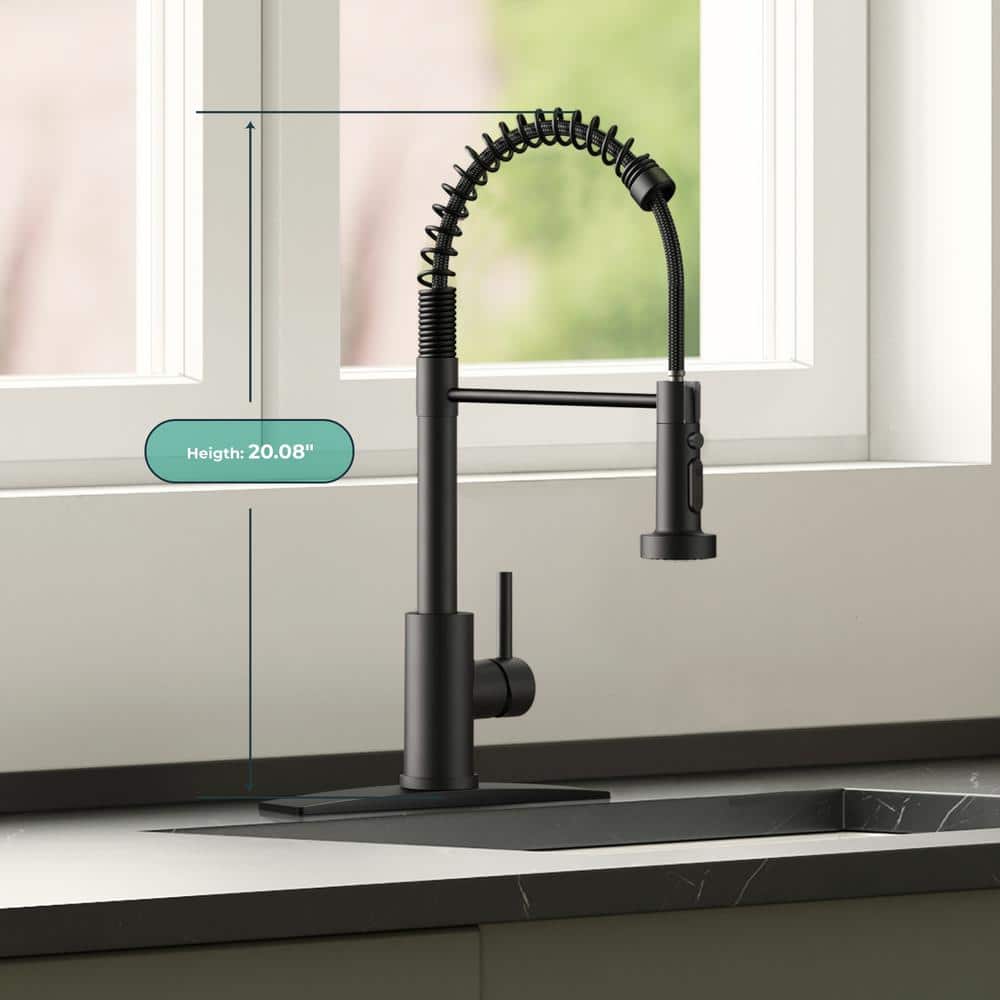 Chrome Single Handle Pull Down Sprayer Kitchen Faucet