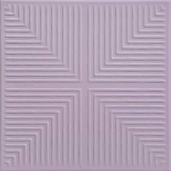 A La Maison Ceilings Pyramid Illusion Inspired 1.6 ft. x 1.6 ft. Decorative Foam Glue Up Ceiling Tile (21.6 sq. ft./Case)