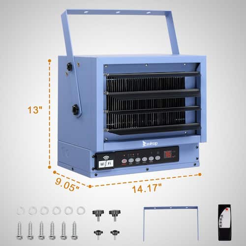 Forced Air 5000 Watt Electric Heater 5000-Watt 240-Volt Electric