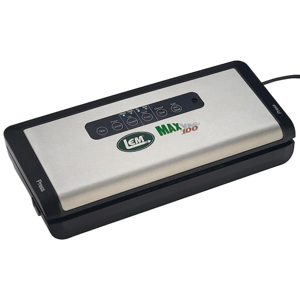 LEM MaxVac 100 Black Plastic Food Vacuum Sealer