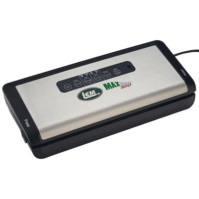MaxVac 100 Black Stainless Steel Food Vacuum Sealer