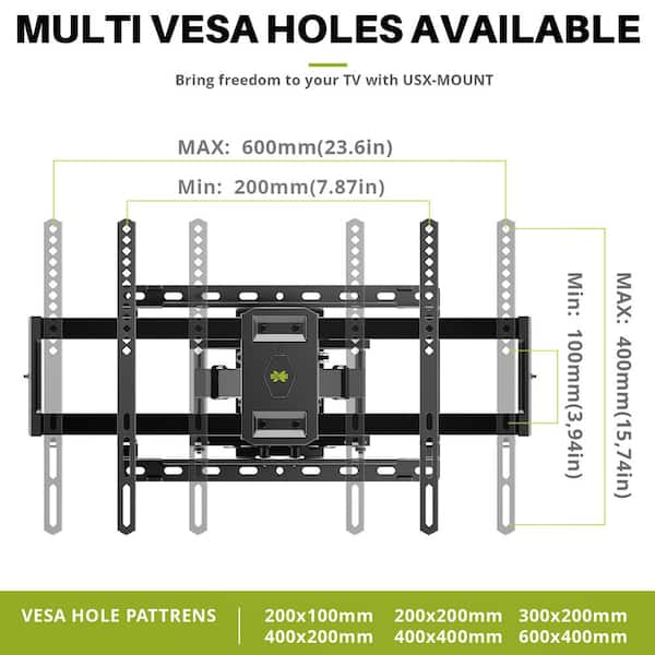 Mounting Dream UL Listed TV Mount for Most 37-75 Inch TV, Universal Tilt TV  Wall Mount Fit 16, 18, 24 Stud with Loading Capacity 132lbs, Max Vesa