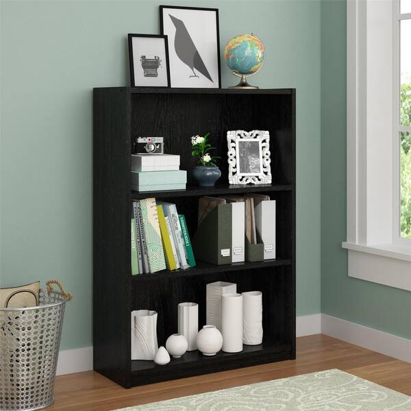 Altra Furniture Core Black Ebony Ash Open Bookcase