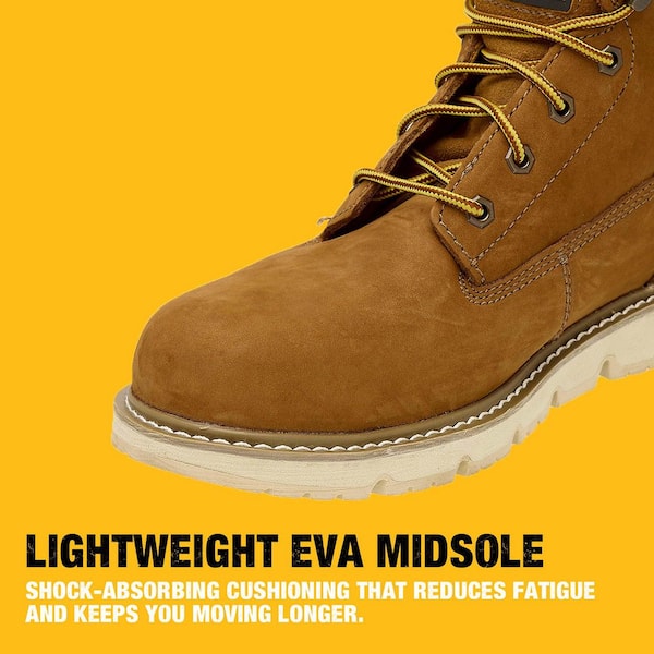 DEWALT Men's Flex 6'' Work Boots - Steel Toe - Sundance Size 9(W
