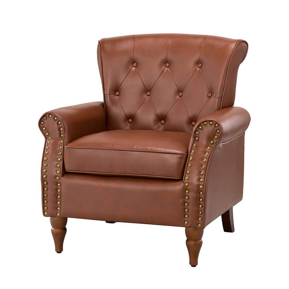 Acoetes Brown Armchair with Nailhead Trim price history on PriceWatchPro